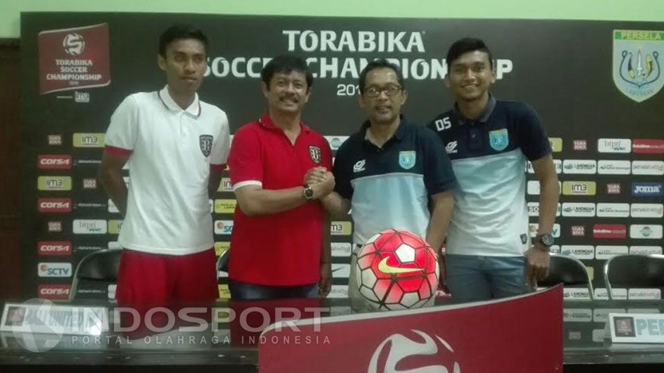 Suasan jumpa pers sebelum laga Persela kontra Bali United Copyright: &copy; Fajar Kristanto/INDOSPORT